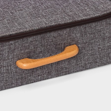 Storage box with LadoM Ladom "Ron", 32 × 25 × 11 cm, color gray color-3