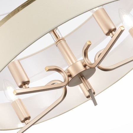 Ceiling EVOLUCE lamp. Sle300213-05. Almese. 5x40 watts, E14, 55x55x58 cm, champagne color-4