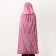 Carnival cloak adult, plush, pink color, length 115 cm