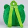 Baby backpack for a girl "cat", plush, green color