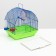 Bird cage is a small, semicircular roof (drinker, feeder, pole, swing) 35x28x37cm mix