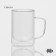 Glass mug with double walls Magistro "Duo", 300 ml, 12 × 9 × 11 cm