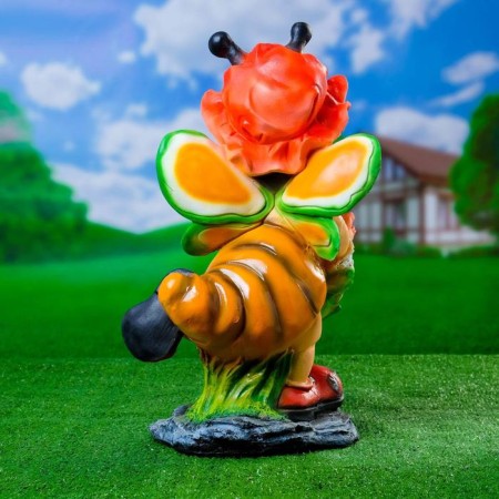 Garden figure "Bee in a panama" 25x23x49cm-2