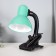 E27 desktop lamp, light regulatory, on a clamp (220V) green (108a) Risalux