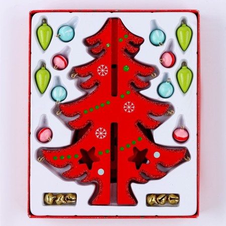 New Year's souvenir "Red Christmas tree" 12 × 12 × 22 cm-5
