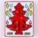 New Year's souvenir "Red Christmas tree" 12 × 12 × 22 cm