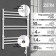 Electric heated towel rail ZEIN PE-08 "Bohemia", 500x600 mm, 8 crossbars, white