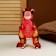Soft toy "dinosaur", 32 cm, red color