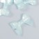 Decor for creativity plastic "Blue bow" shines in the dark 0.8x2.4x3.4 cm