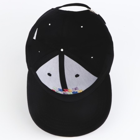 Women's cap Mikro kosmos, black color, rr 56-6