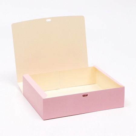 The box is folding, pink, 25 x 20 x 5 cm-1