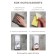 Holder for dental brushes and squeezer for dental paste, 15.5 × 6 × 6 cm (for paste), 11.5 × 5.5 × 3.5 cm (for brushes), color mix