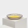 Ceramic plate "Persia", 19 cm, flat, yellow, 1 variety, Iran