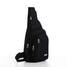 Backpack-sling, 17*8*30 cm, 2 lightning departure, 1 n/k, black