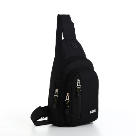 Backpack-sling, 17*8*30 cm, 2 lightning departure, 1 n/k, black