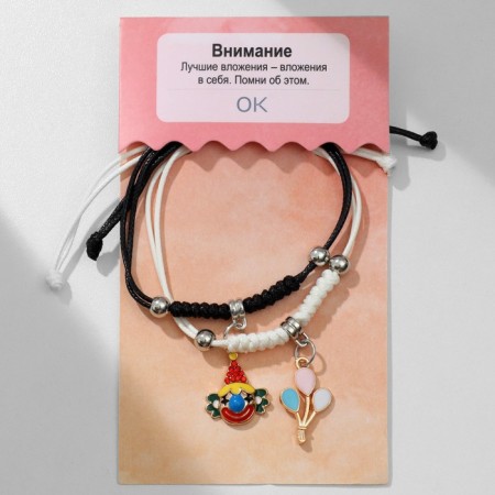 Bracelets "Demetrons" clown and balls, color, 7 cm-3
