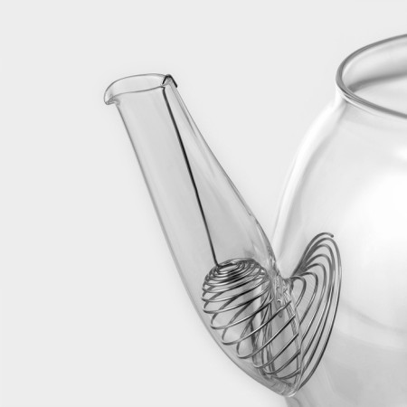 A glass teapot with a bamboo cover and a metal filter “IVF. Babble ", 1.5 l, 26.5 × 14 × 16.5 cm-4