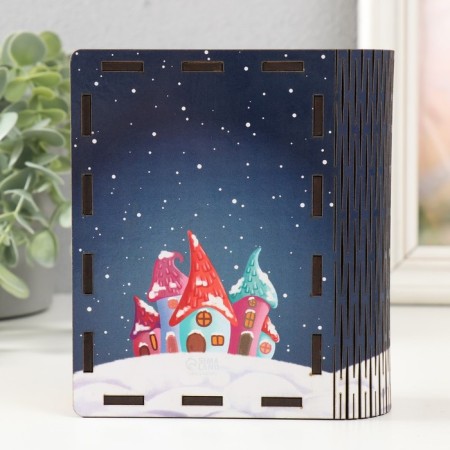 New Year's Building Broke "Houses" 14x12x5 cm-4