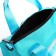 Youth bag with zipper, turquoise color