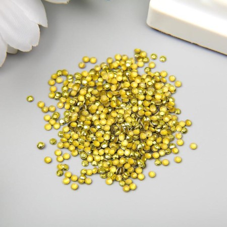 Decor for creativity Metal "Yellow circles" set 2000 pcs 0.2x0.2 cm-1