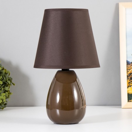 Gino table lamp E14 40W Chocolate 18x18x29 cm Risalux