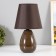 Gino table lamp E14 40W Chocolate 18x18x29 cm Risalux