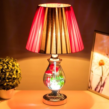 Bulbed lamp 16686/1 E27 40W chrome 29x29x50 cm Risalux-2