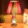Bulbed lamp 16686/1 E27 40W chrome 29x29x50 cm Risalux