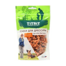 Titbit delicacy snacks with a taste of turkey for dog training of all breeds, 100 g