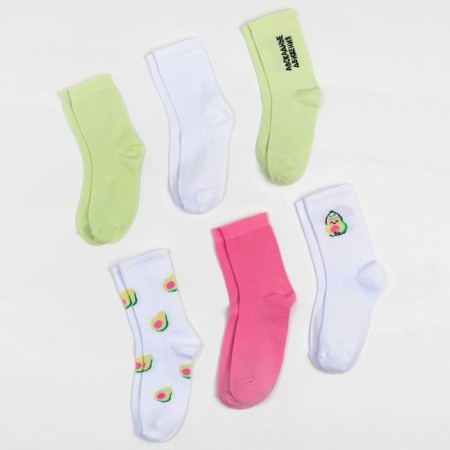 Set of female socks KAFTAN "Avocades", 6 pairs, size 36-39 (23-25 ​​cm)-3