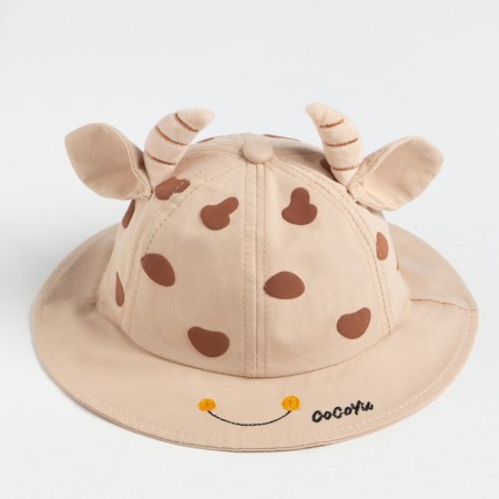 Panama for the girl "Layer" minku beige color, rr 50