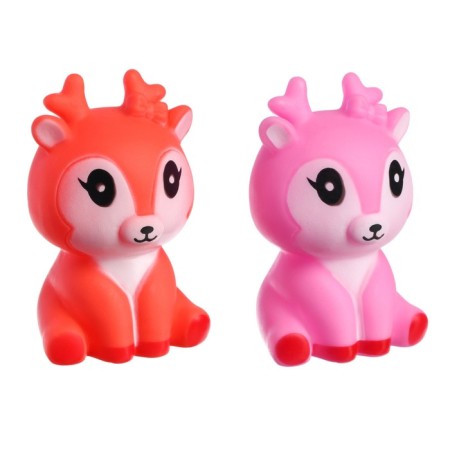 A set of rubber toys for the bathtub "deer", 2 pcs, color mix, crush me-14