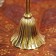 Bool of brass "Flower" 7.5x7.5x17 cm