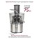 Pioneer JC2050 juicers, centrifugal, 1100 watts, 2 speed modes, silver color