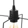 Economic light "Flower" 1x40W E27 Black 16x16x26-78 cm.