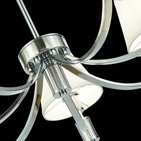 Suspended EVOLUCE lamp. Sle111303-07. Monza. 7x40 watts, E14, 82x82x24.5 cm, chromium color-5