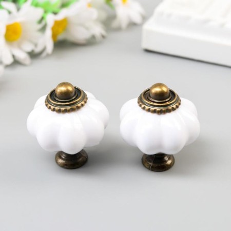 Pen for the casket plastic "Retro" set 2 pcs bronze 3.8x3.3x3.3 cm