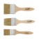 Set of brushes scrap, natural bristles, wooden handle, 1.5-2.5 ", 38, 50, 63 mm