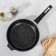 Granite Star pan, d = 24 cm, removable handle, anti -stick coating, black color
