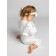 Details with ruffles Fashion, height 80 cm, milk color