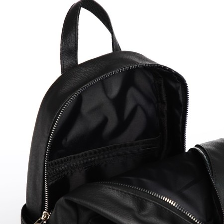 Women's backpack city textura, black color-4
