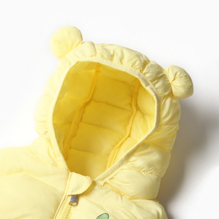 Warm vesty vest, yellow color, height 116-122 cm-1