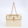 Packet for flowers, handle chain, "cream", with gold embossing, 15 x 10.5 x 10 cm