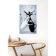Carty clock wall-mounted interior "mugs", silent, 35 x 60 cm