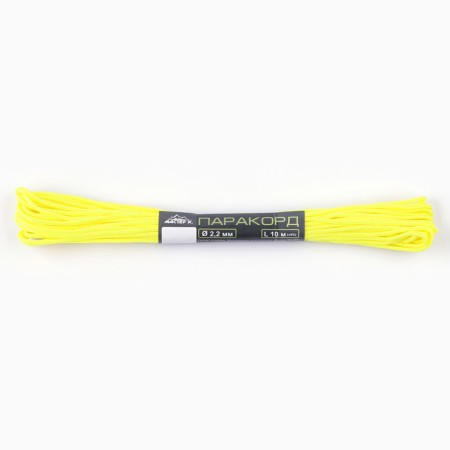 Paracord 275, nylon, neon -yellow, D - 2.2 mm, 10 m-1