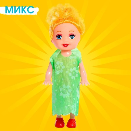Кукла малышка «Кира» в платье, МИКС-6