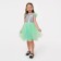Dress children's elegant with sequins KAFTAN, p. 28 (86-92), green