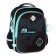 School backpack 37 x 28 x 13cm, ergonomic back, Across 557, black