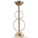 Economic light GIULIA 3x40W E27 gold 59x13x65 (32) cm
