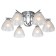 Ceiling lamp 6x60W E27, size 56x56x20 cm